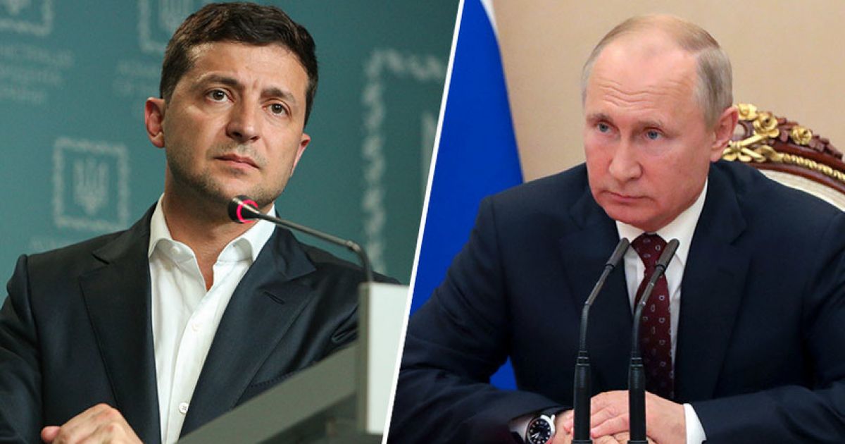 Владимир  Зеленский и Владимир Путин