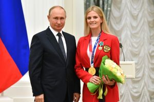 Владимир Путин и Марина Голядкина
