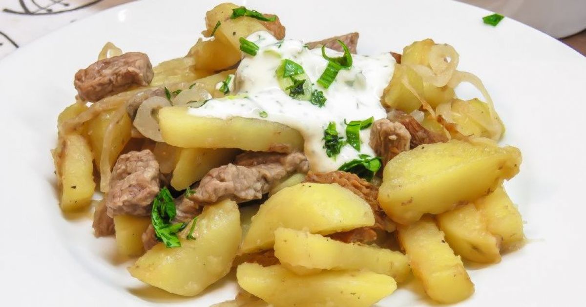 картошка с мясом