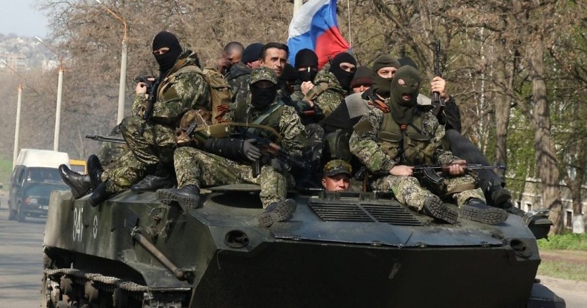 Российские военные на Донбассе