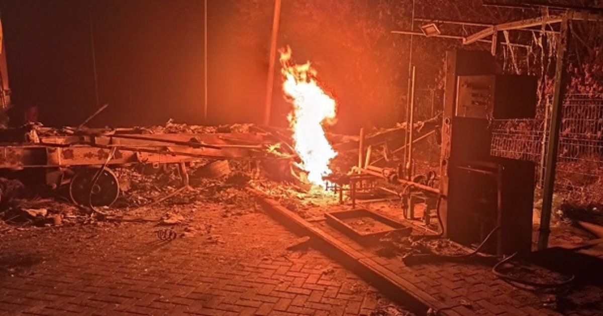 АЗС пожар
