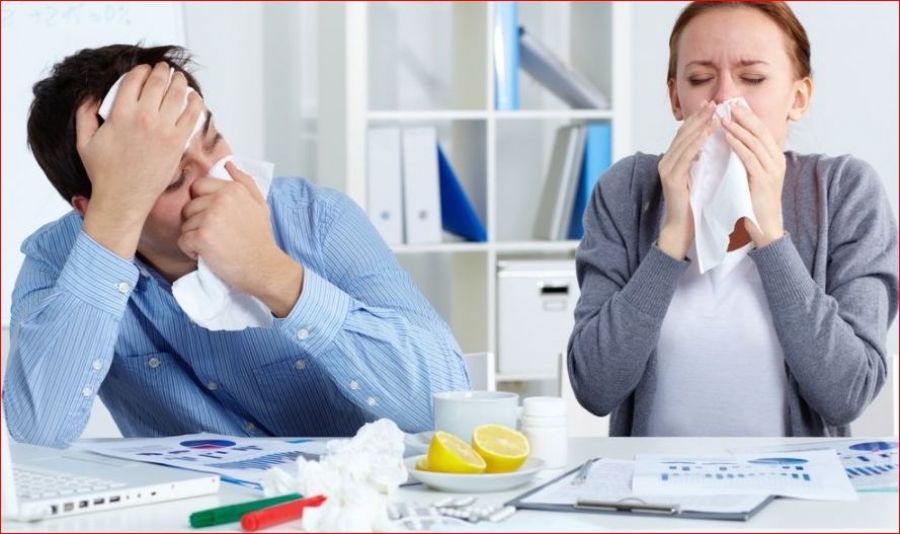 грипп на работе