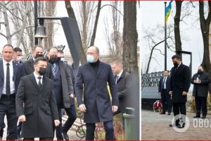 Зеленский возложил цветы Героям Небесной Сотни