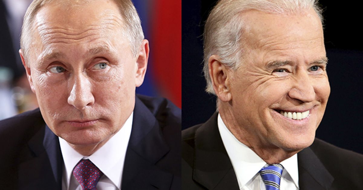 Владимир Путин и Джо Байден