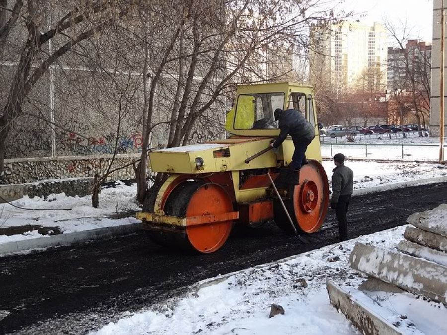 киев асфальт снегопад