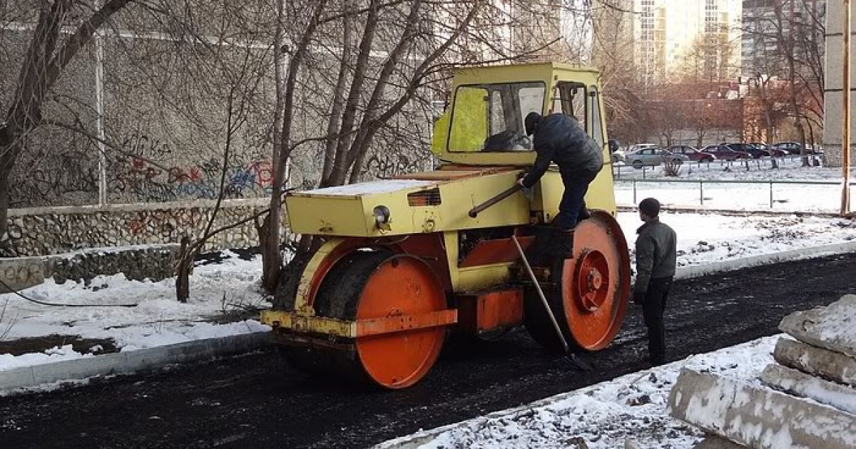 киев асфальт снегопад