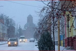 снегопад в Чернигове
