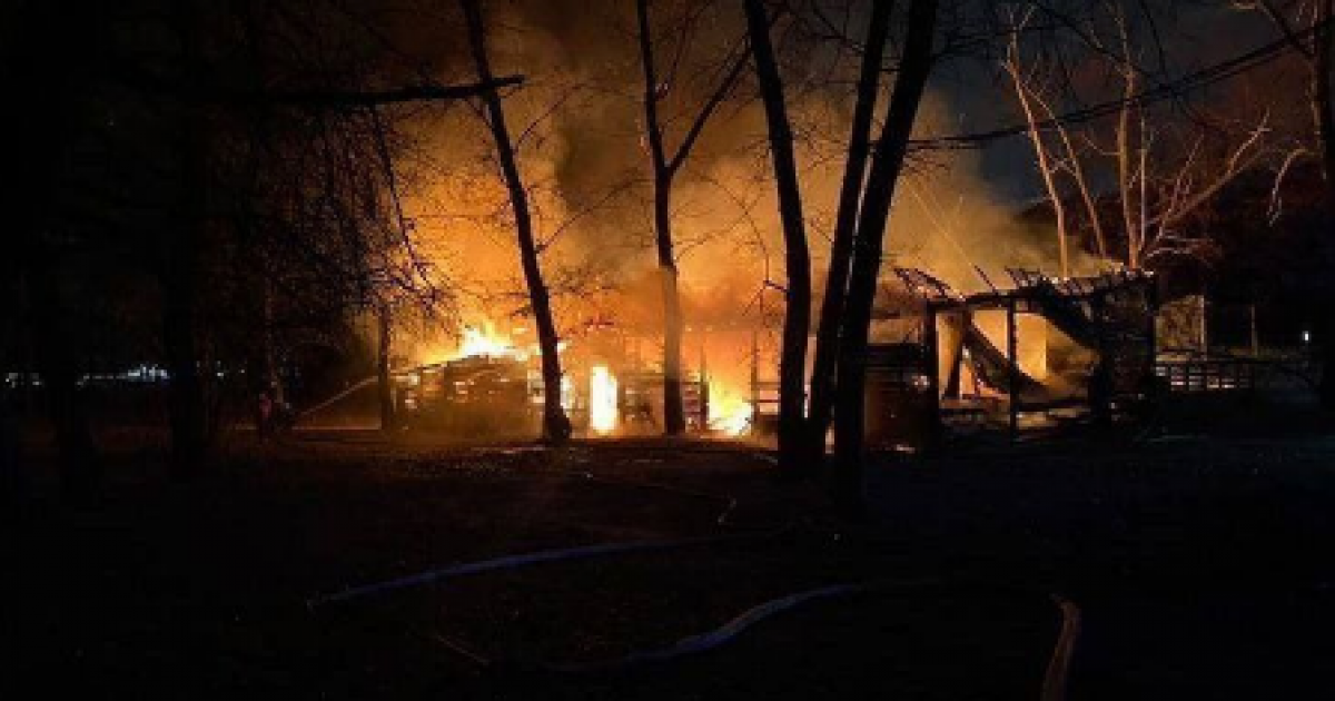 Пожар на Трухановом острове