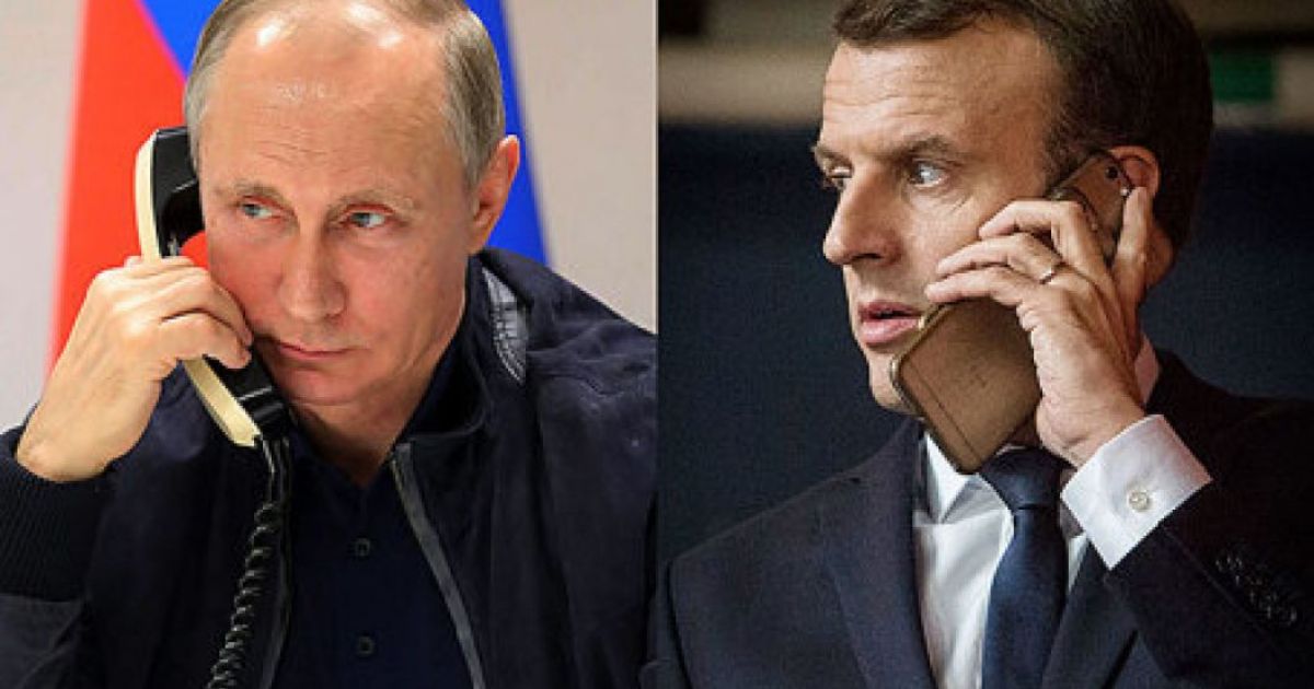 Путин и Макрон