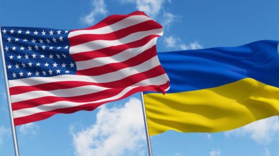 флаги США и Украины