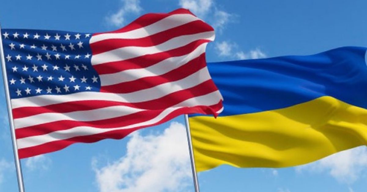 флаги США и Украины