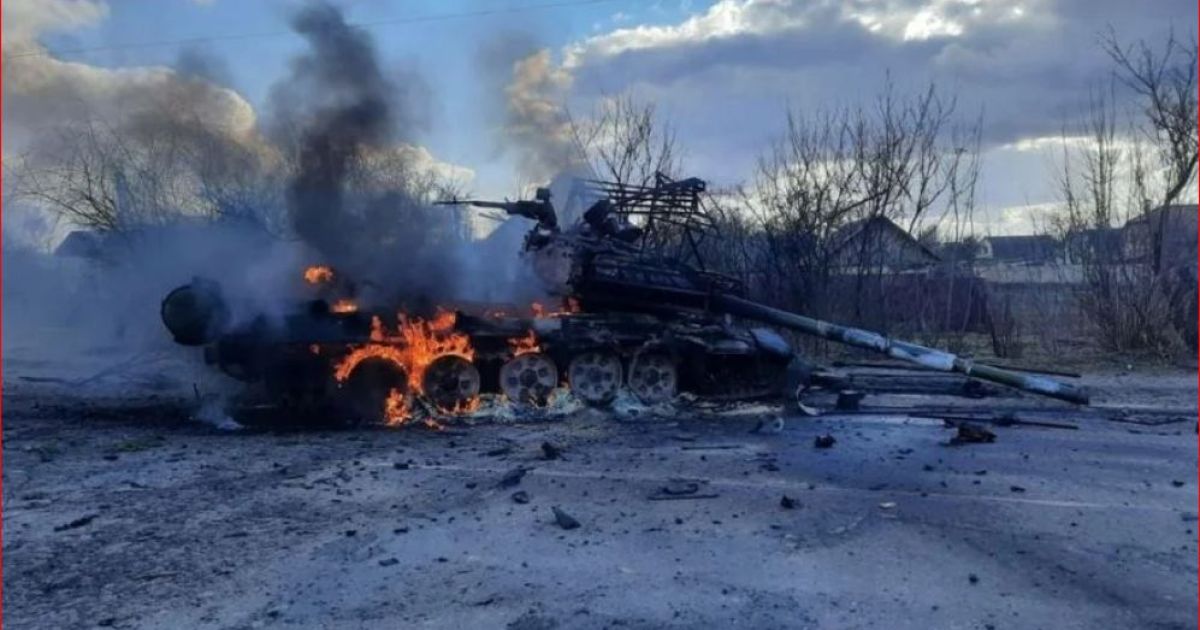 горит российская техника