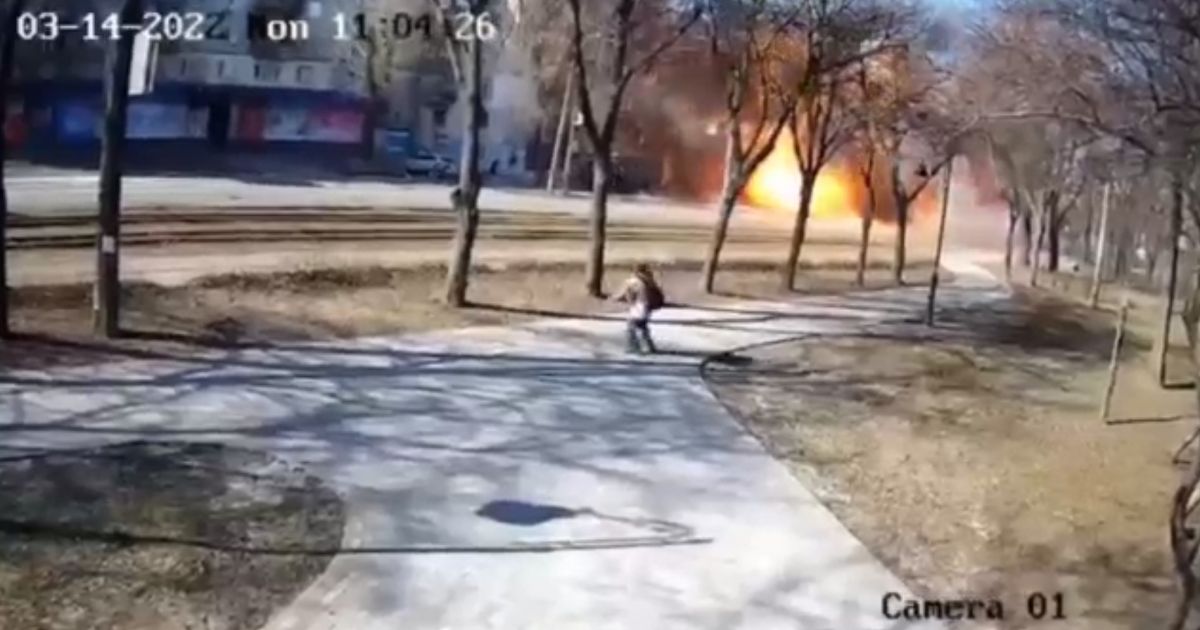 видео падения ракеты на Куреневке