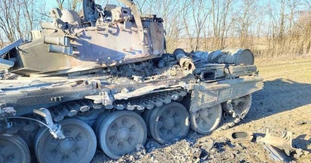 В Запорожской области уничтожили вражеский танк