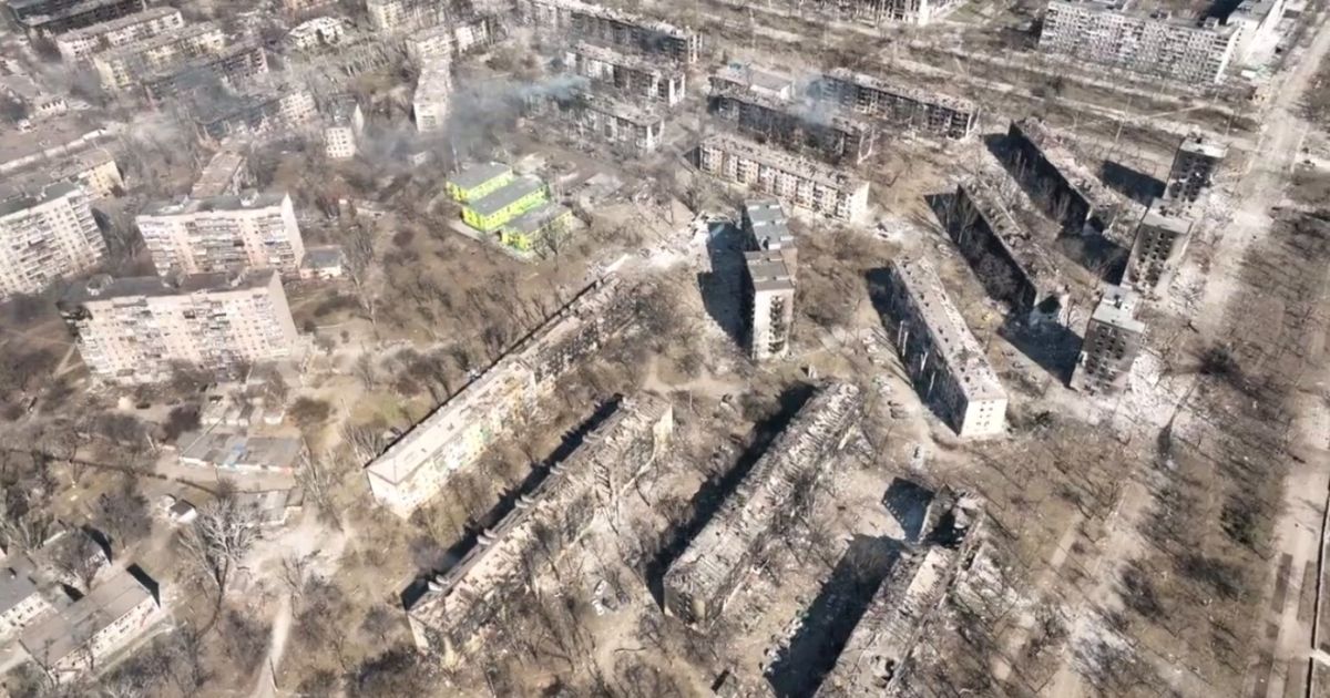 разрушенный россиянами Мариуполь