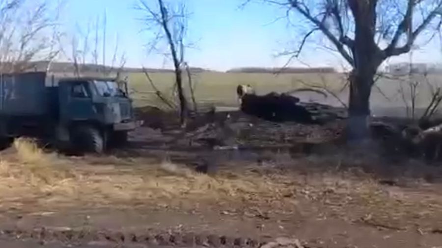 Разбитая техника врага под Харьковом