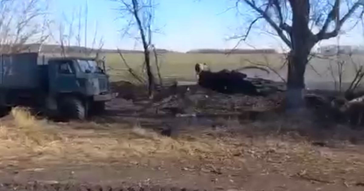 Разбитая техника врага под Харьковом