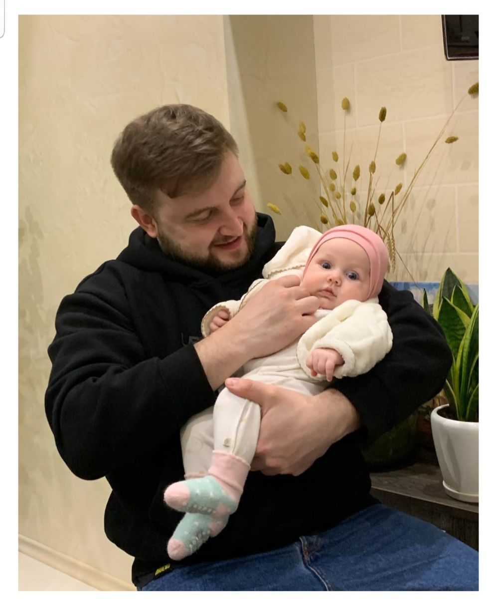 Юрий Глодан с дочкой