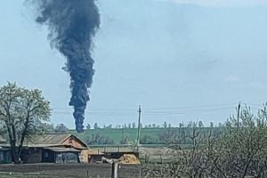 горит самолет