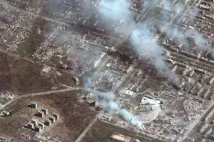 Война в Украине видна из космоса
