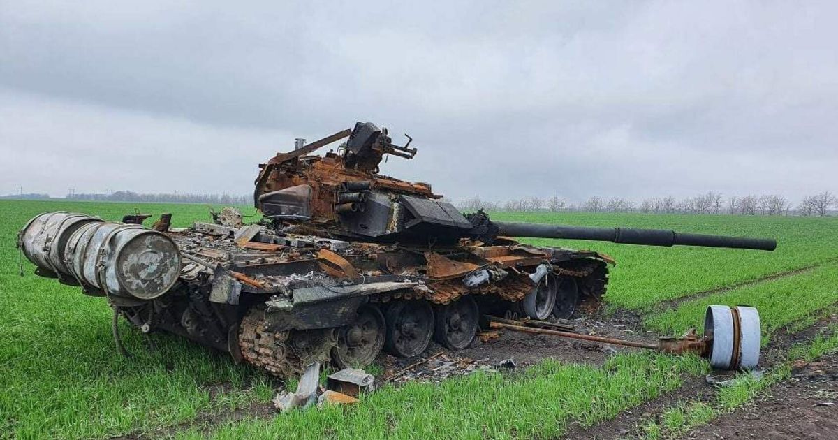 Уничтожен вражеский танк