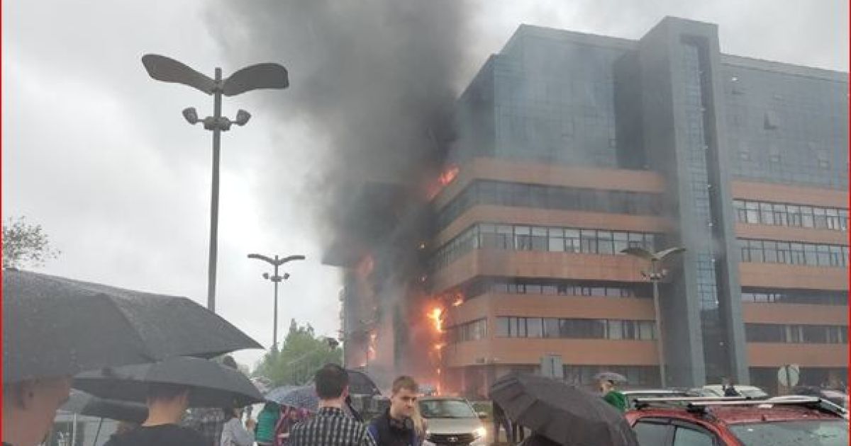 пожар в Москве
