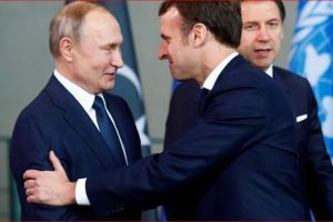 Макрон и Путин