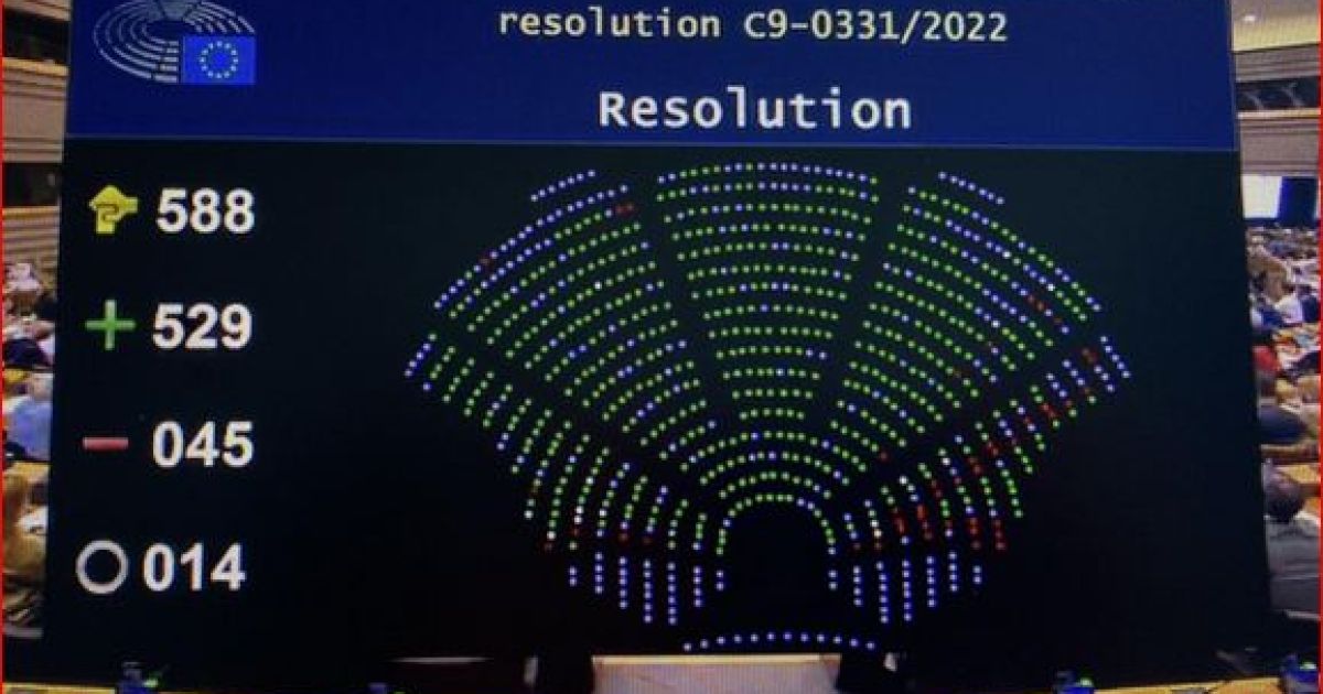 голосование в Европарламенте