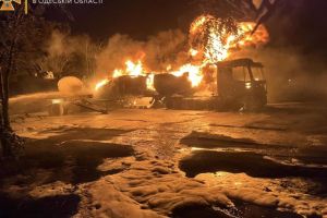 Пожар в Одесском порту