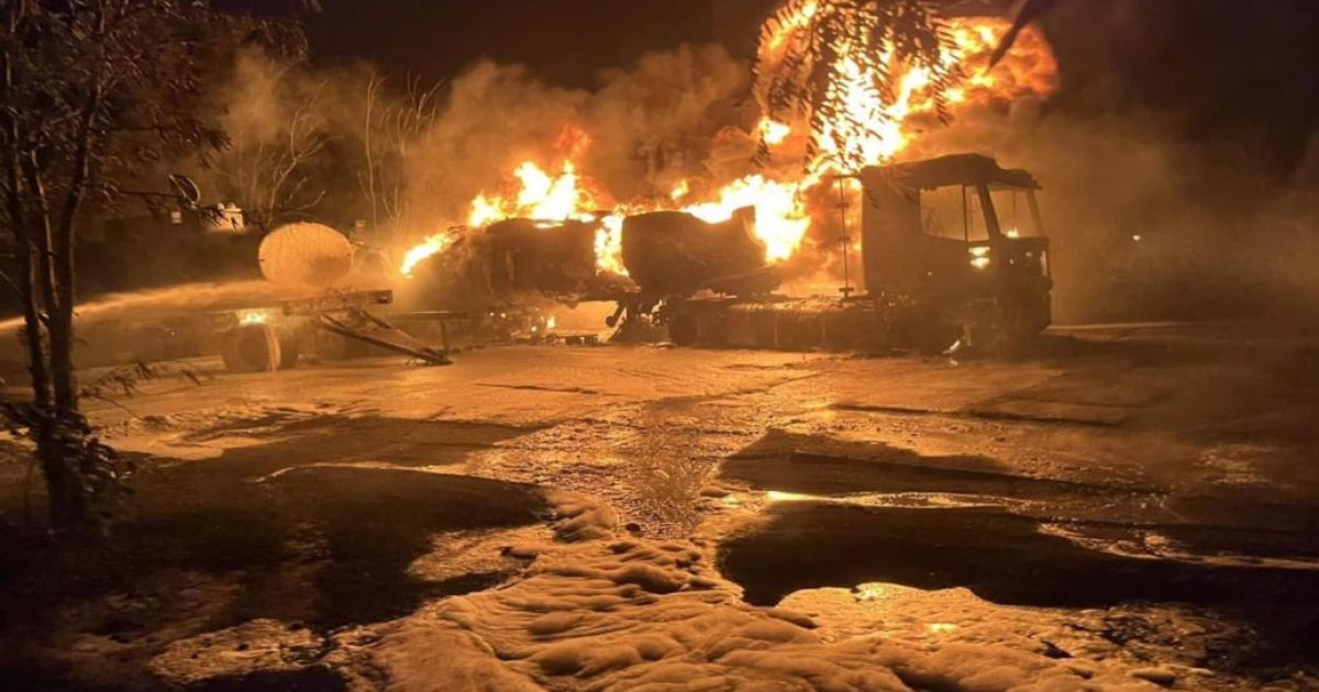 Пожар в Одесском порту