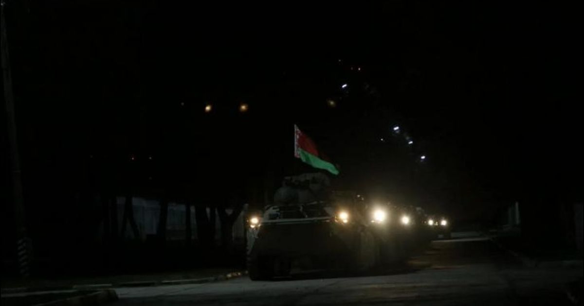 учения армии БР ночью