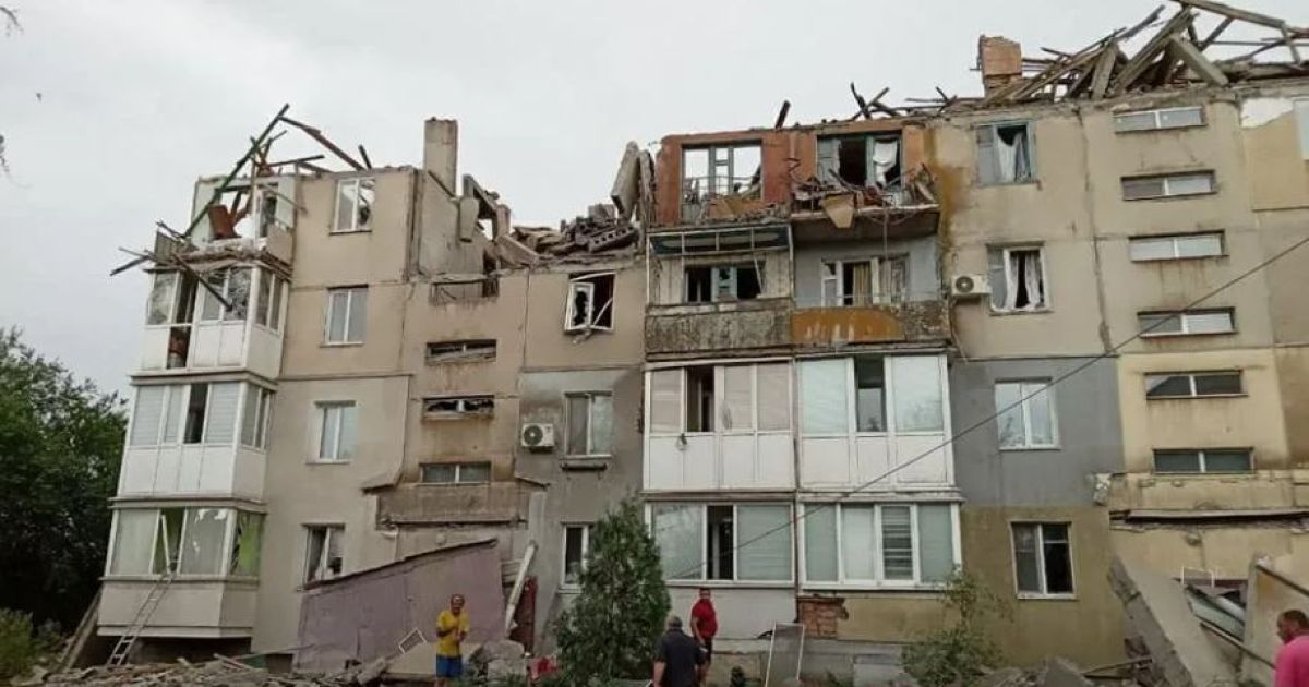 обстрел многоэтажки