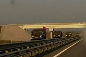 колонна военной техники РФ