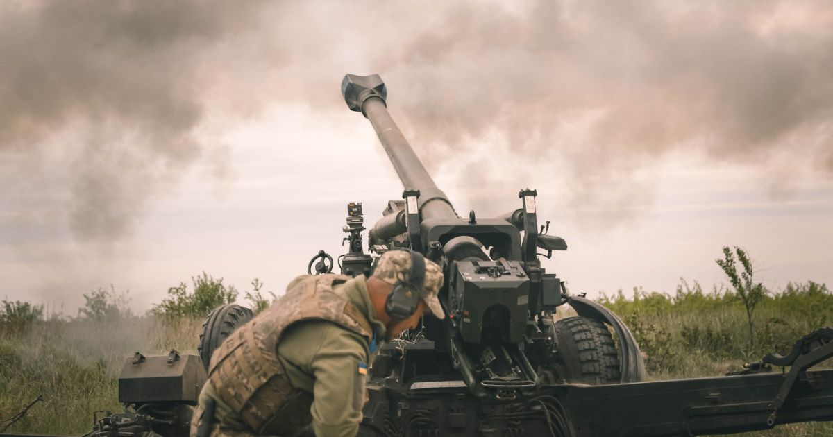 Украинские артиллеристы