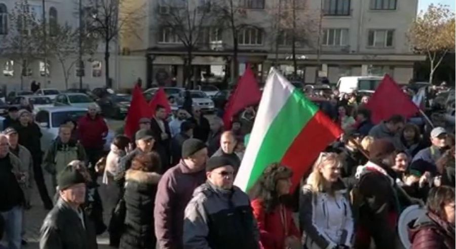 акция протеста в Болгарии