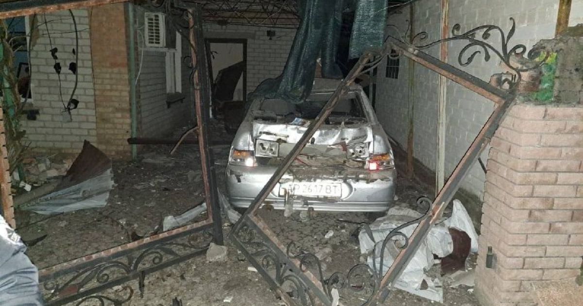 Обстрел Запорожской области