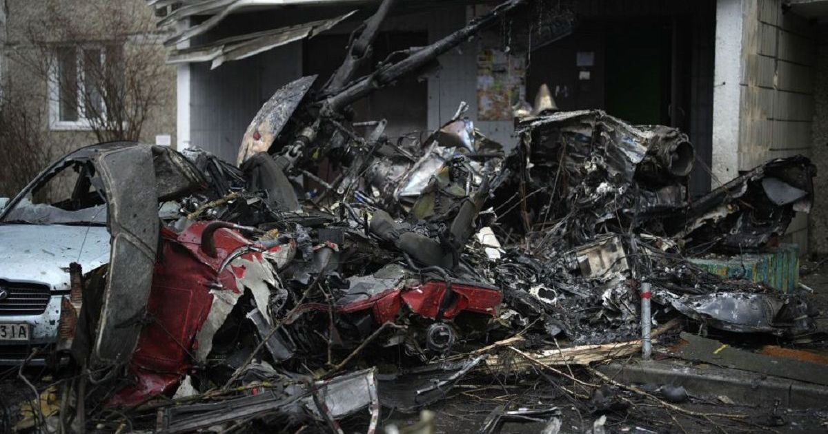 В Броварах разбился вертолет
