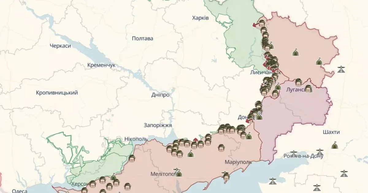 Карта боев