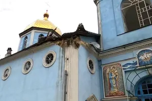 Церковь попала под обстрел
