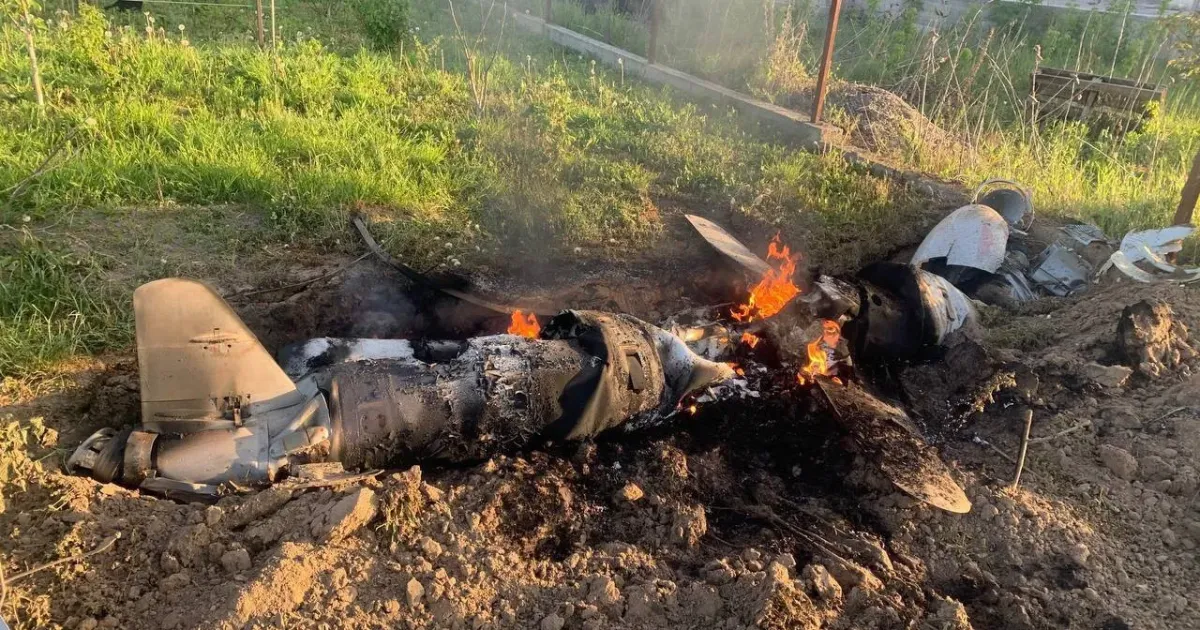 Обломки ракеты в Киевской области
