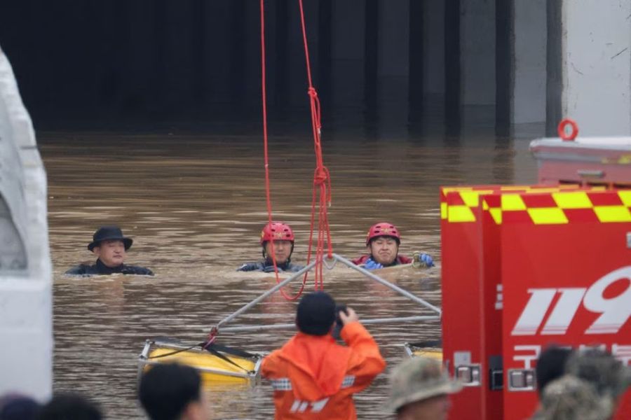 Наводнение в Южной Корее