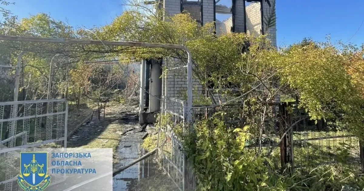 Удар по пригороду Запорожья