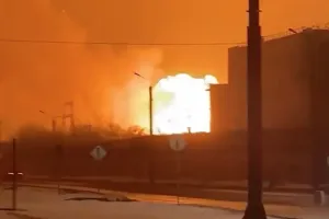 Пожар на заводе в Челябинске