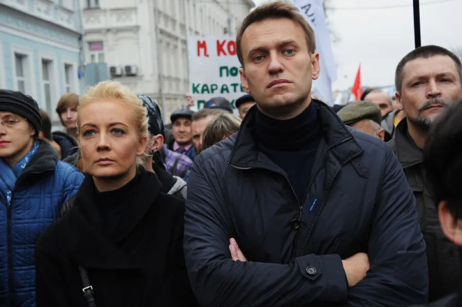 Юлия Навальная с мужем