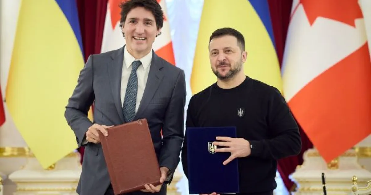 Володимир Зеленський та Джастін Трюдо