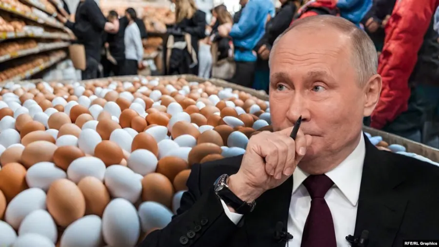 Путин и яйца