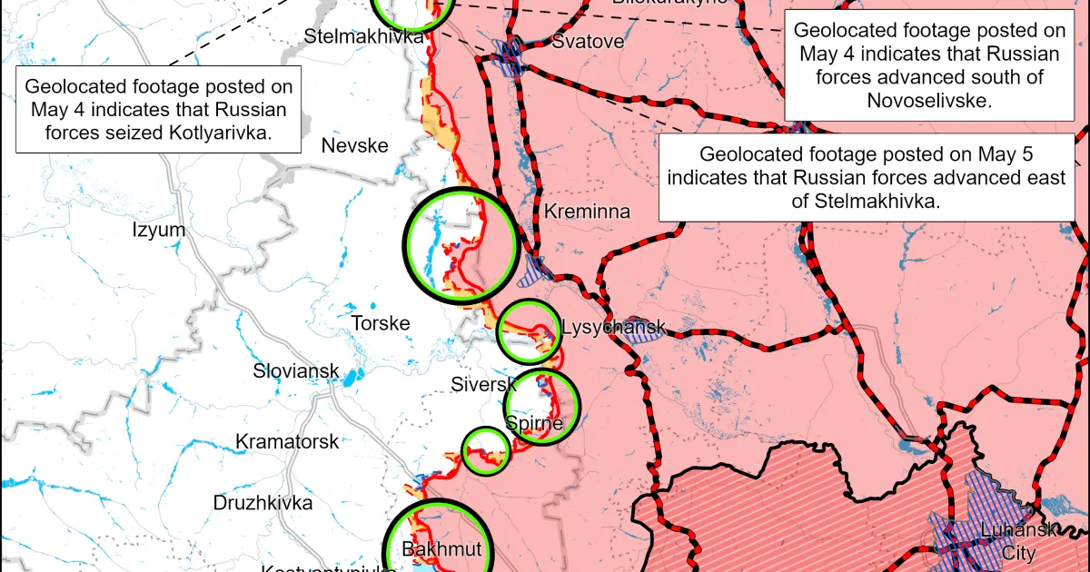 Карти боїв 7 травня