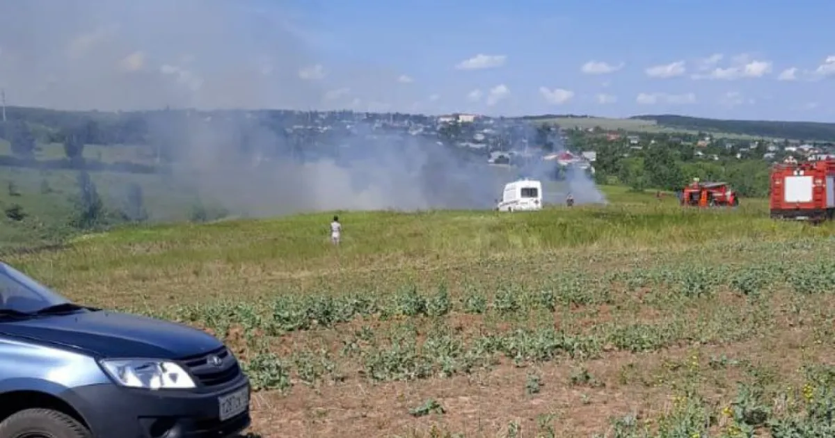 Упал самолет