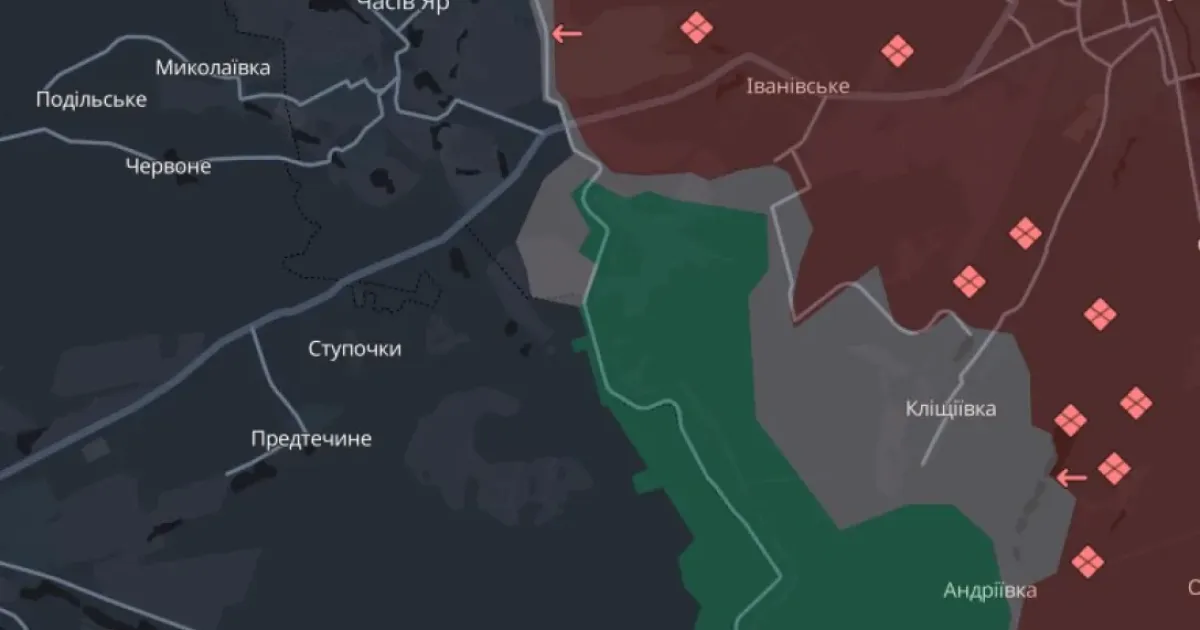 Карти боїв у Донецькій області