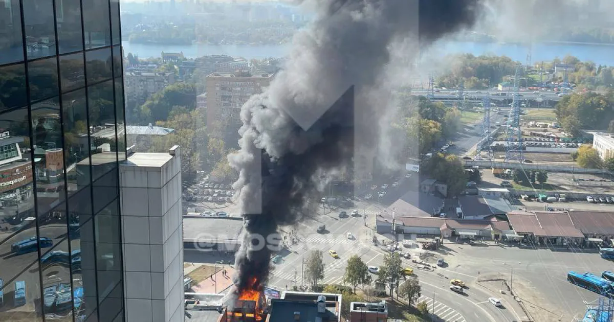 Пожар в Москве